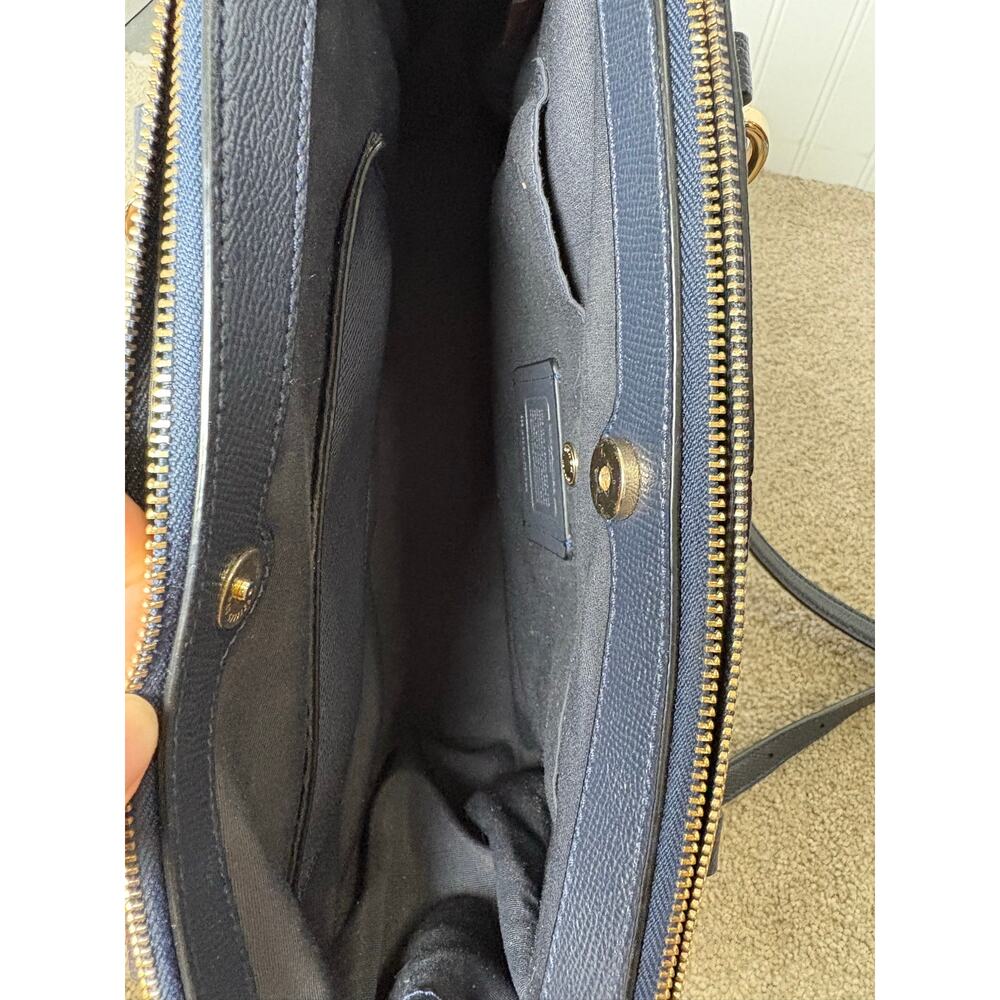 Coach Navy Christie Carry- All Handbag - Picture 8 of 14